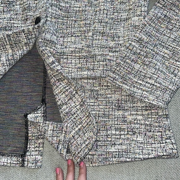 NWT Nordstrom Brand Tweed Single  Button Blazer - Picture 5 of 9